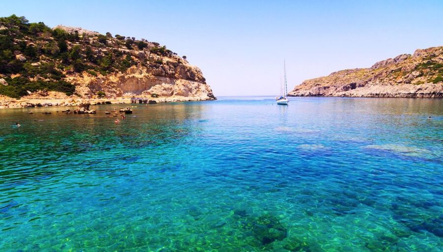 Boat Trip to Anthony Quinn's Bay (Food & Drinks Included) - Kallithea Springs and the final swim