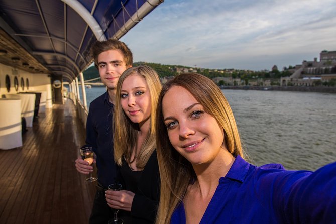 Booze Cruise Budapest Sightseeing Danube Cruise - Chain Bridge and the city’s river crossings
