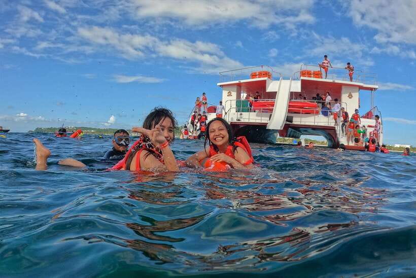 Boracay: Red Whale Party Cruise w/ Snacks & Water Activities - A party boat with room to choose your pace