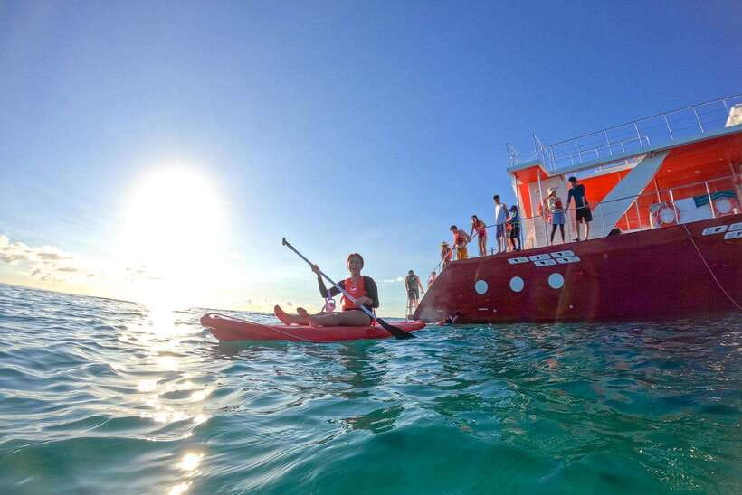 Boracay: Red Whale Party Cruise w/ Snacks & Water Activities - Snacks, drinks, and the first stretch on the water