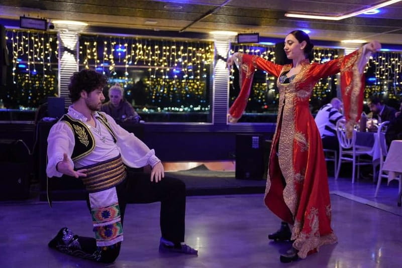 Bosphorus Dinner Cruise w/ Unlimited Drinks & Entertainment - Dinner: mezes, grilled mains, and Turkish sweets
