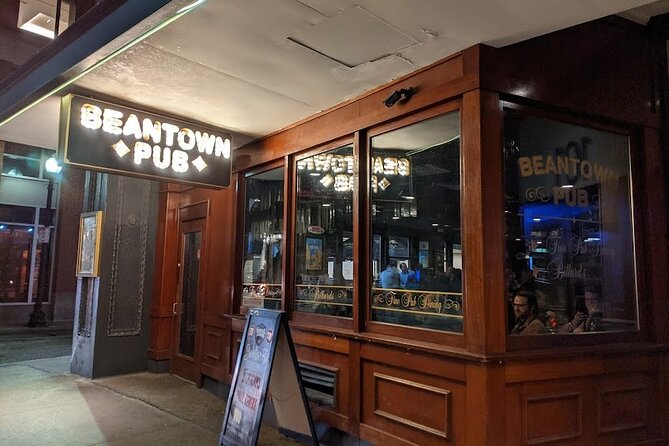 Boston Ghosts Boos and Brews Haunted Pub Crawl - Beantown Pub ends the night beside Sam Adams