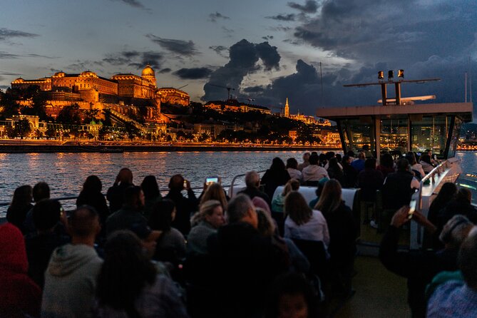 Budapest Danube River Sightseeing Night Cruise with Drink - Buda Castle and the Royal Palace from the water