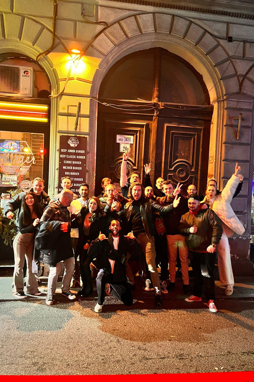 Budapest: Guided Bar Crawl with 1 Hour Open Bar and Shots - The first ruin bar and the one-hour open bar