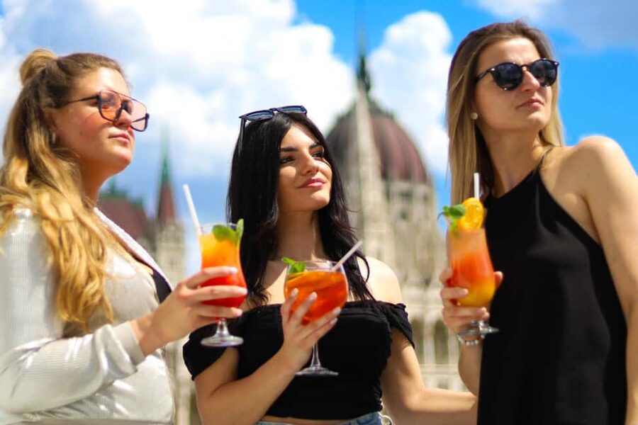 Budapest: Sunset Cocktail Cruise - Budapest at sunset, with a cocktail in hand