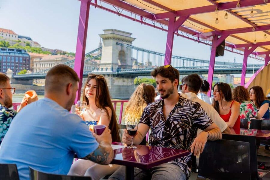 Budapest: Sunset Cruise with 2 Cocktails - Cocktails, service, and onboard mood