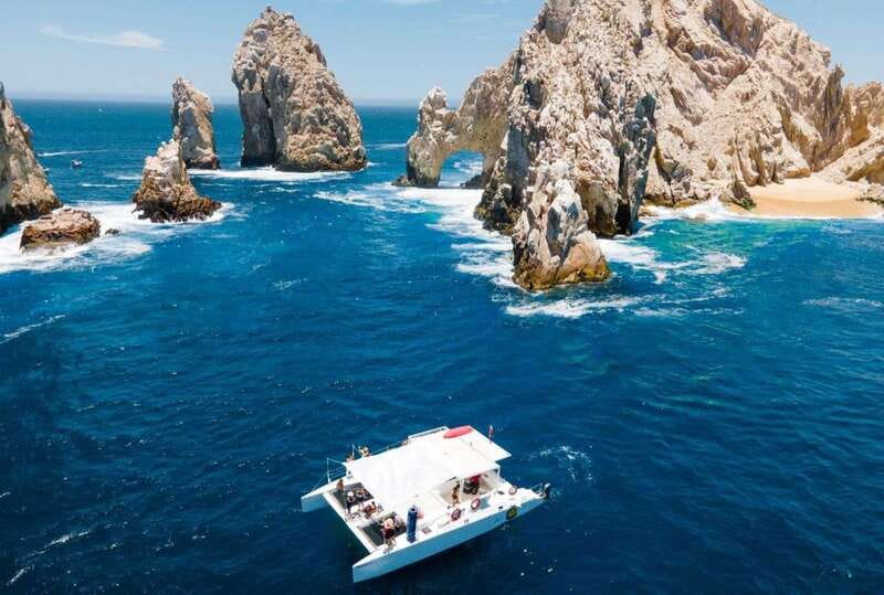 Cabo Catamaran Snorkel: Arch & Santa Maria, Open Bar, Snacks - The catamaran atmosphere is part of the attraction