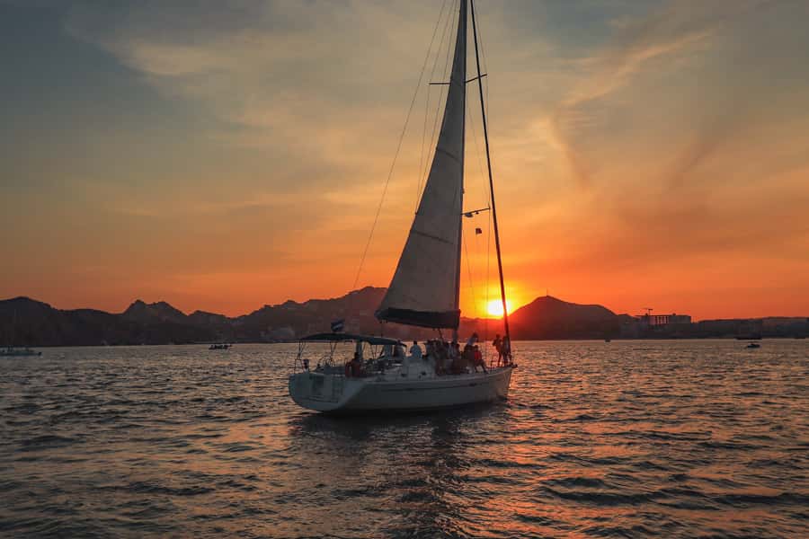 Cabo Luxury Sunset Sailing Adventure with Open Bar - Food, Drinks, and the Onboard Mood
