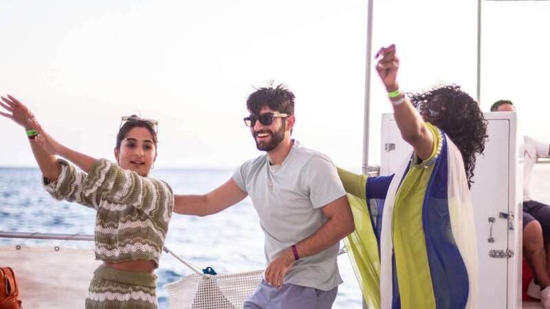 Cabo San Lucas: Sunset Party Cruise with Open Bar - The Pacific tradeoff: better sunset, rougher water
