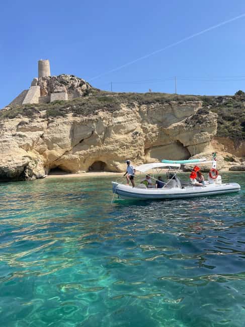 Cagliari: Sella del Diavolo Boat Magic Tour Drinks & Snacks - From Pier F to Poetto Beach