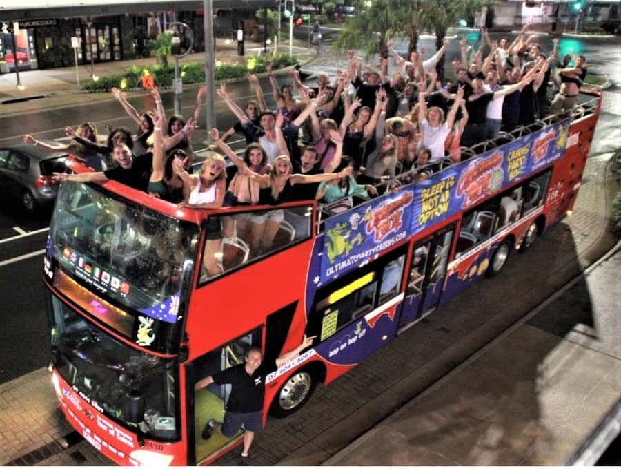 Cairns: Ultimate Party Bus with drinks included - Key points to know before booking