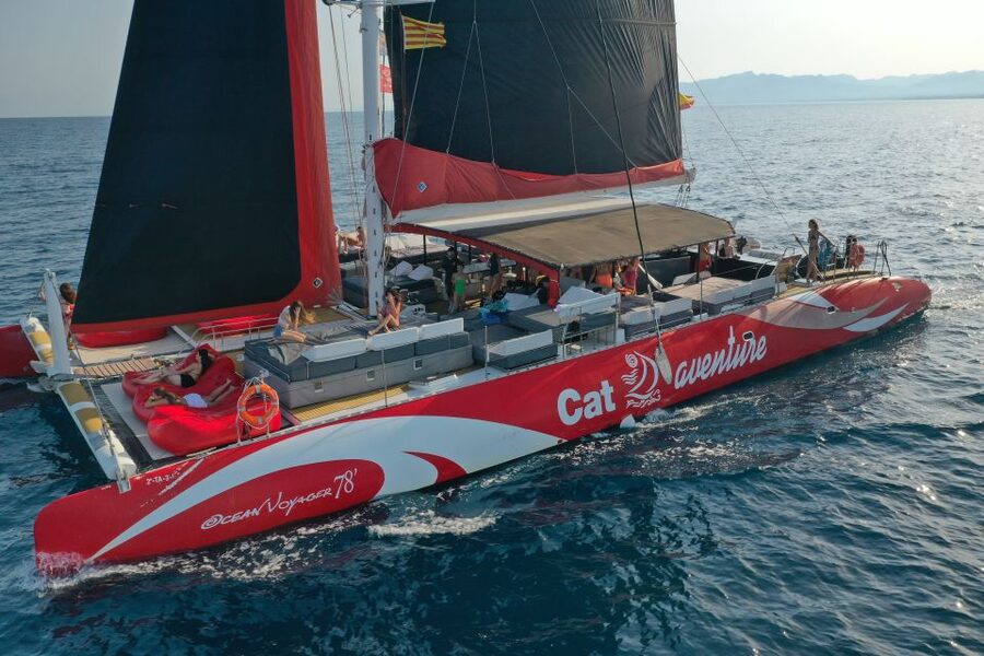 Cambrils: Catamaran Cruise with Drinks and BBQ Lunch Option - The route toward Cap Salou and La Pineda