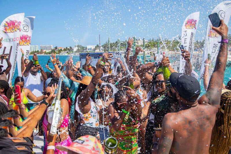 Cancun: Hip Hop Sessions Party Boat Cruise - Cruising toward sunset