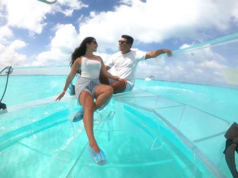 Cancun: Transparent Boat Tour with Drinks - Drinks, comfort, and the short time on the water