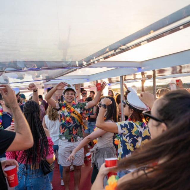 Cannes: Party Boat with Live DJ - Swimming and water equipment included in the price