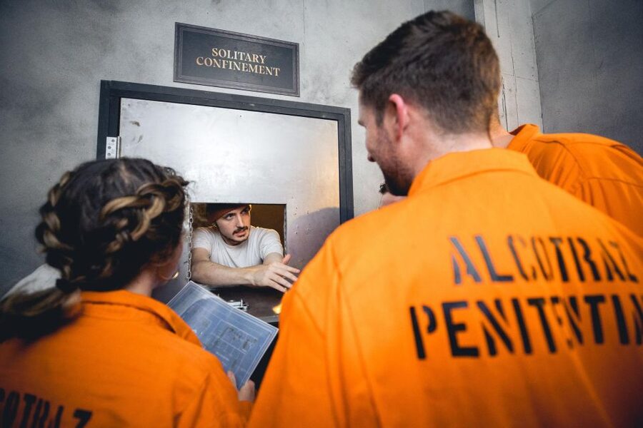 Cardiff: Alcotraz Immersive Prison Cocktail Experience - The Warden, Guards, and Cassidy run the story
