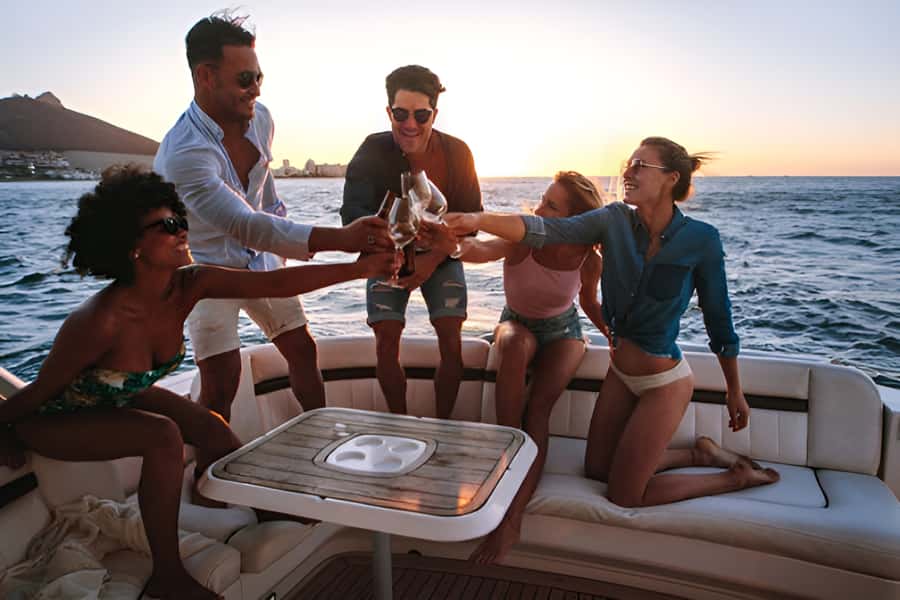 Cartagena: Party Boat to Cholon Beach with 2 Drinks & Lunch - Starting in Cartagena at the Clock Tower