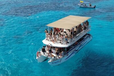Catamaran in Cozumel with snorkeling at El Cielo and open Bar