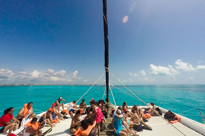 Catamaran to Mujeres Island with Open Bar on Board from Cancun - The reef snorkeling stop