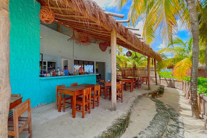 Chankanab Park Admission +Open bar +Lunch included +Snorkeling - The open bar is the biggest point to clarify