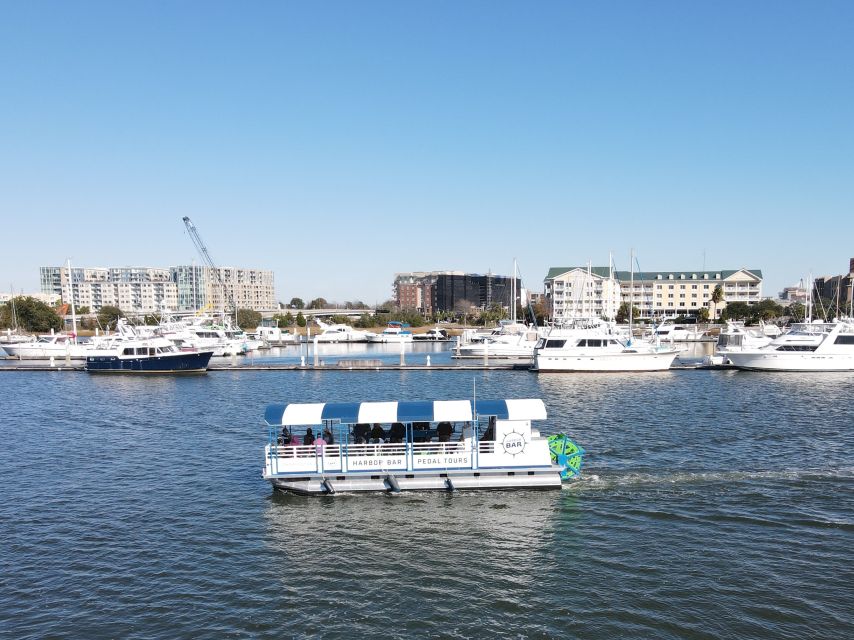 Charleston: Harbor Bar Pedal Boat Party Cruise - The 90-minute route and what you will see