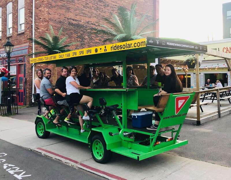 Charlottetown: Solar Food/Drink Party Bike Experience - Victoria Park and the southern waterfront