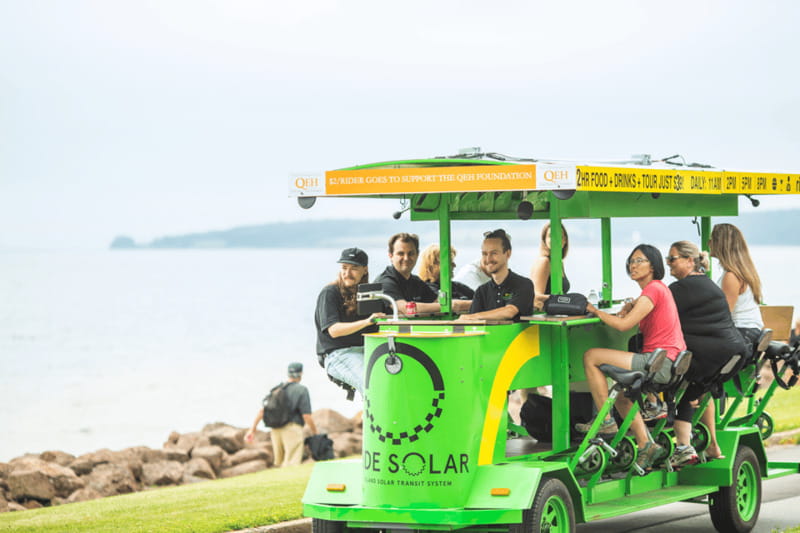 Charlottetown: Solar Food/Drink Party Bike Experience - The guide makes a real difference