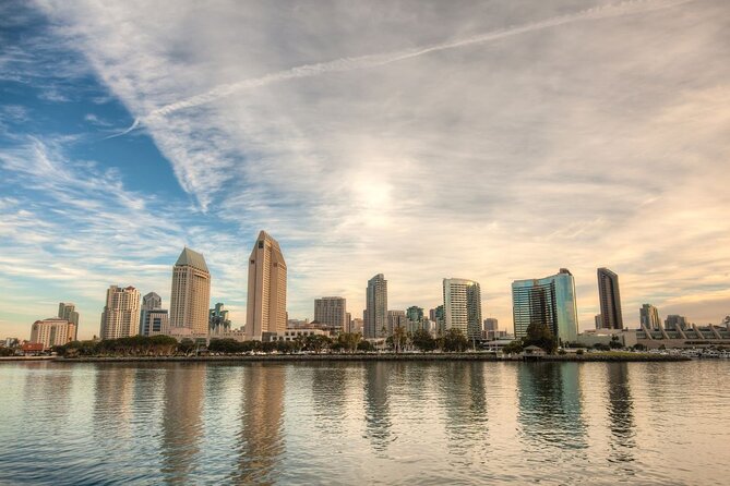 City Cruises San Diego: Premier Bottomless Mimosa Brunch Cruise - Naval aviation and harbor landmarks