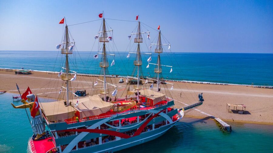 City of Side: All-Inclusive Boat Ride and Foam Party - A party boat between the river and the sea