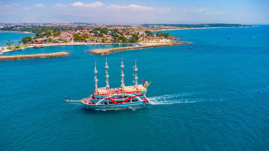 City of Side: All-Inclusive Boat Ride and Foam Party - Boarding a three-level boat in Manavgat