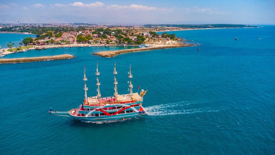 City of Side: All-Inclusive Boat Ride and Foam Party - Swimming near the river mouth