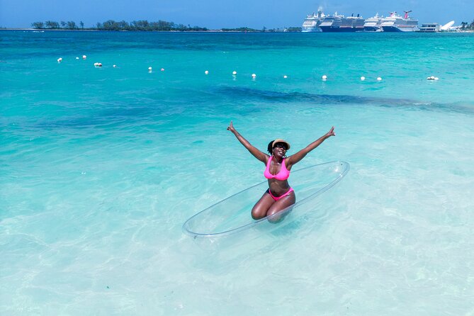 Clear Kayak Photoshoot+Free Cocktail Nassau, Bahamas - What happens before you reach the water