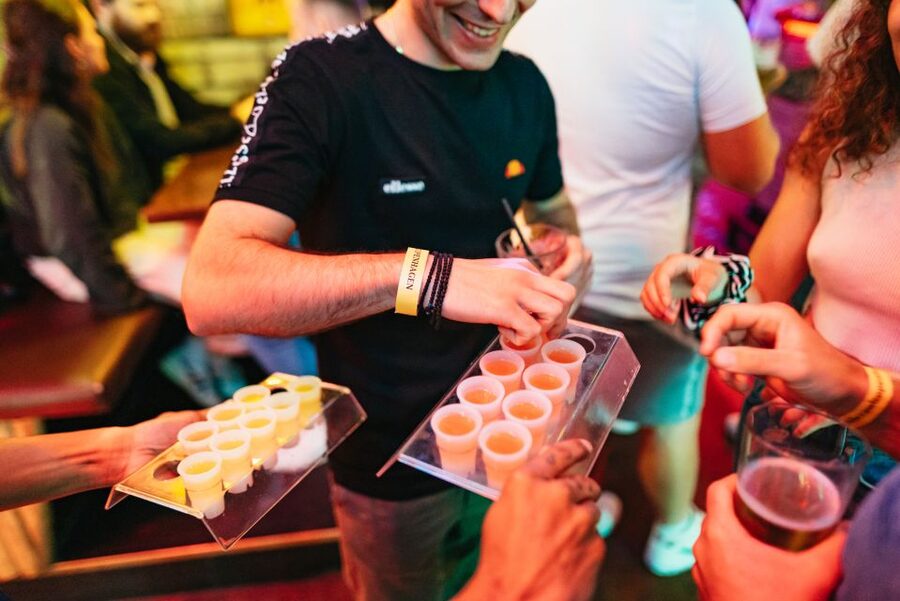 Copenhagen: Guided Party Pub Crawl with 4 Shots and 1 Drink - Walking between bars in central Copenhagen