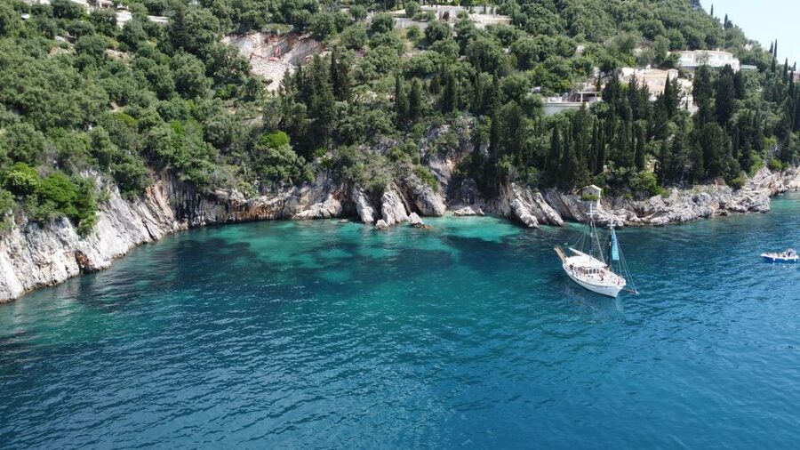 Corfu Town: Full-Day Cruise with Lunch, Drinks & Swim Stops - A view of Peristeres Lighthouse