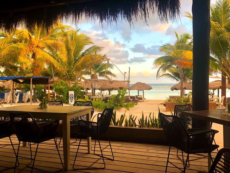 Costa Maya: Yaya Beach Break Open Bar & Optional VIP Cabana - Your included shaded chair and beach-club setup
