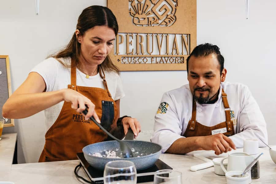 Cusco: Peruvian Cooking Class, Cocktails & Local Market Tour - Ceviche, causa, and quinoa tamal on the menu