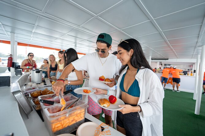 Dancer Cruise Isla Mujeres Snorkel Food and Drinks Included - Lunch brings fajitas, ceviche, and a full plate