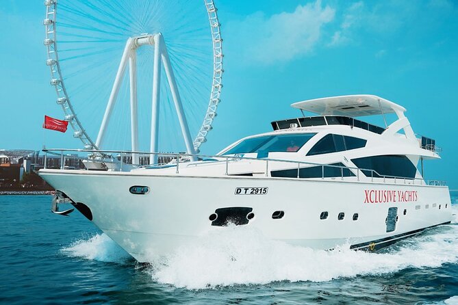 Dubai Marina 1hr Yacht tour with Drinks - A water-level view of Dubai Marina