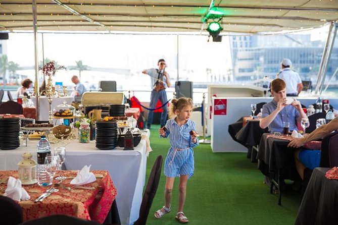 Dubai Marina Dinner Cruise with Live Music & Open Bar - Dubai Marina and JBR from the boat