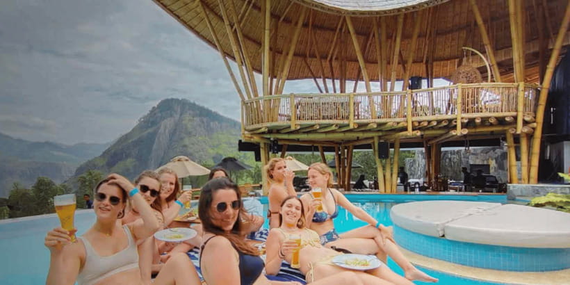 Ella Ravana Pool Club Dip & Dine+2 Free Cocktails!+Zipline - Is $149 a fair price?