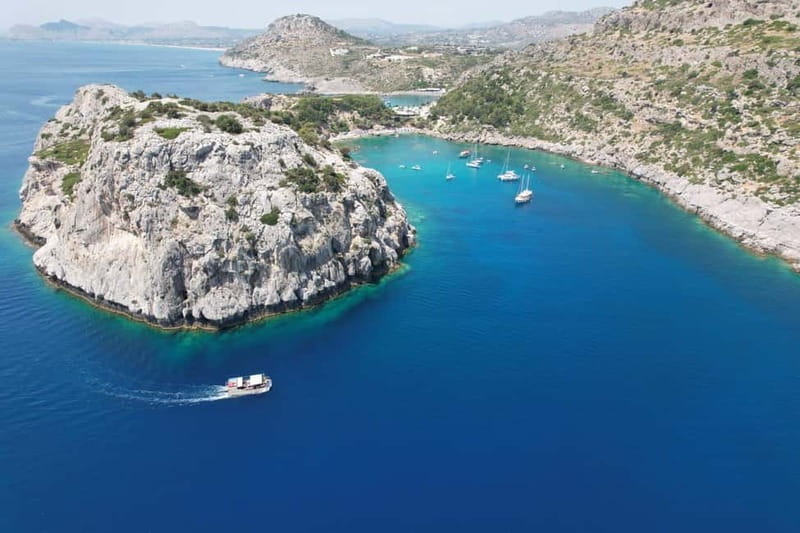 Faliraki: Boat Trip to Anthony Quinn & The Caves with Drinks - Boarding from Faliraki beach
