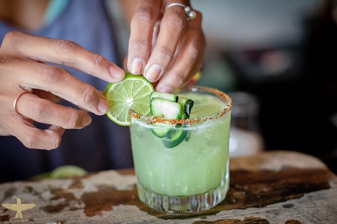 Food & Mixology Tour:Tequila,Tacos, Mezcal and Agave Cocktails - Street tacos and mezcal at Mezcal y Sal
