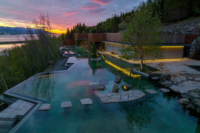 Forest Lagoon Admission Ticket with Towel and One Drink included - Sauna heat, cold water, and the Icelandic bathing rhythm