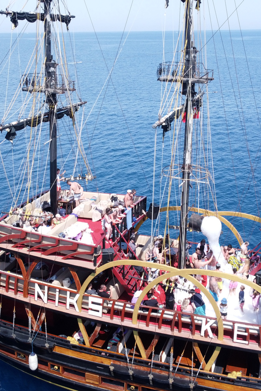 From Alanya: Boat Tour with Unlimited Soft Drinks and Lunch - Ulas Beach and the buffet lunch