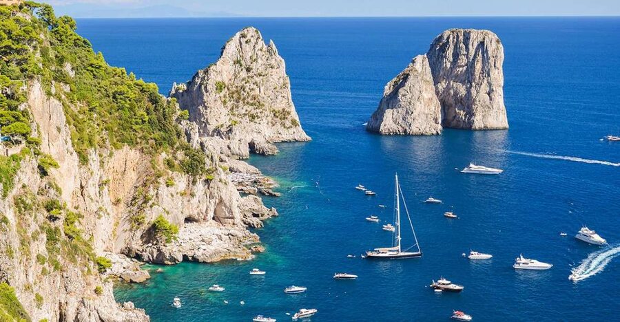 From Amalfi: Day Trip to Capri Private Boat Tour with Drinks - Nerano, Punta Campanella, and the swimming stops