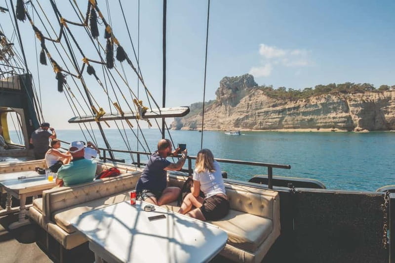 From Antalya/Kemer: All-Inclusive Party Boat with Lunch - Three bays, three chances to swim