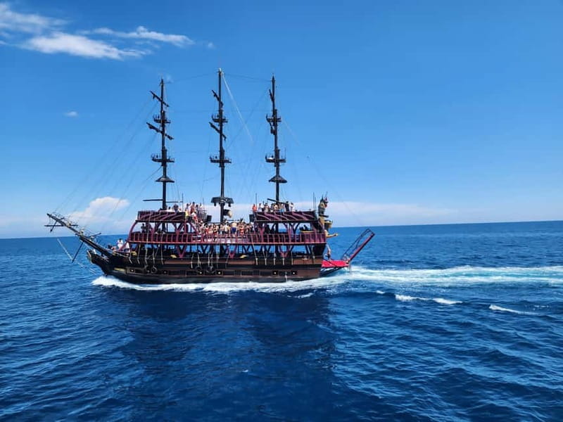From Antalya: Kemer Pirate Party Boat Trip w/Lunch & Pickup - Setting Sail From Kemer