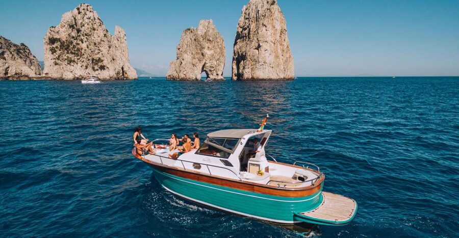 From Naples: Capri Boat Day Trip with Drinks - Capri’s western coast and the White Grotto