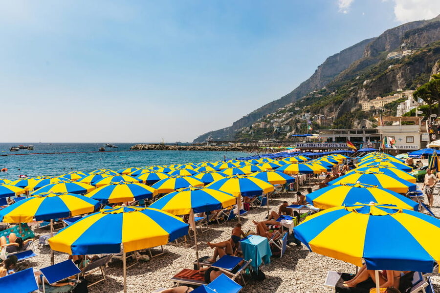 From Naples: Positano and Amalfi Boat Tour with Drinks - Swimming in clear coastal water