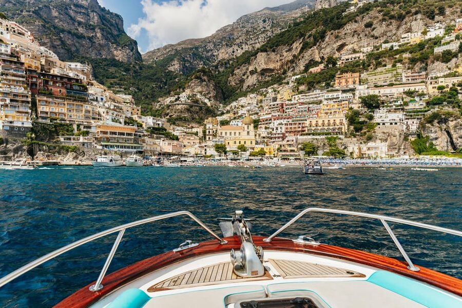 From Naples: Positano and Amalfi Boat Tour with Drinks - Positano, viewed from above and below